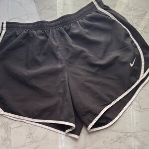 Nike Black Girls' Athletic Shorts with White Trim